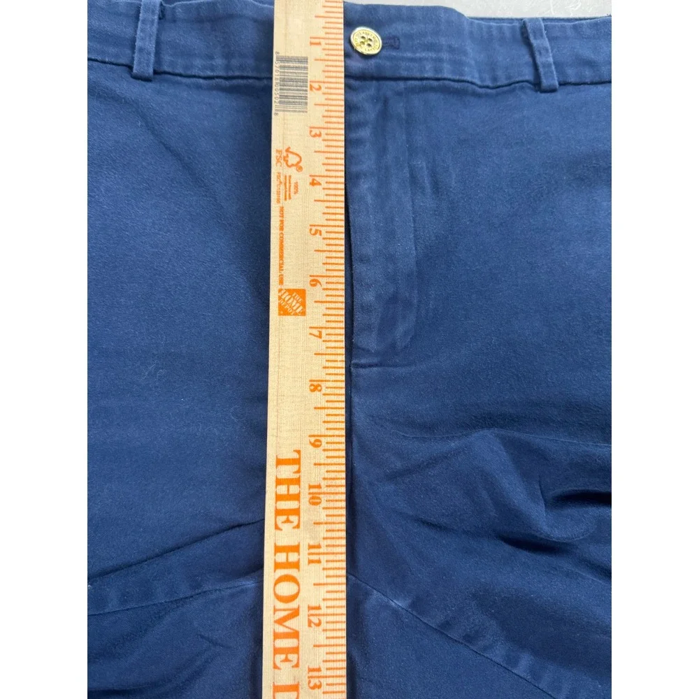 Lauren Ralph Lauren Navy Blue Chino Shorts Flat Front Size 16